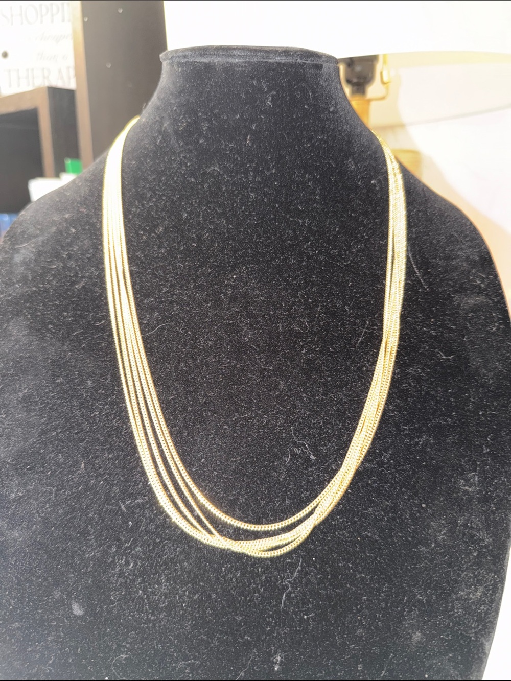 Monet Layered Gold-Tone Multi Strand Necklace